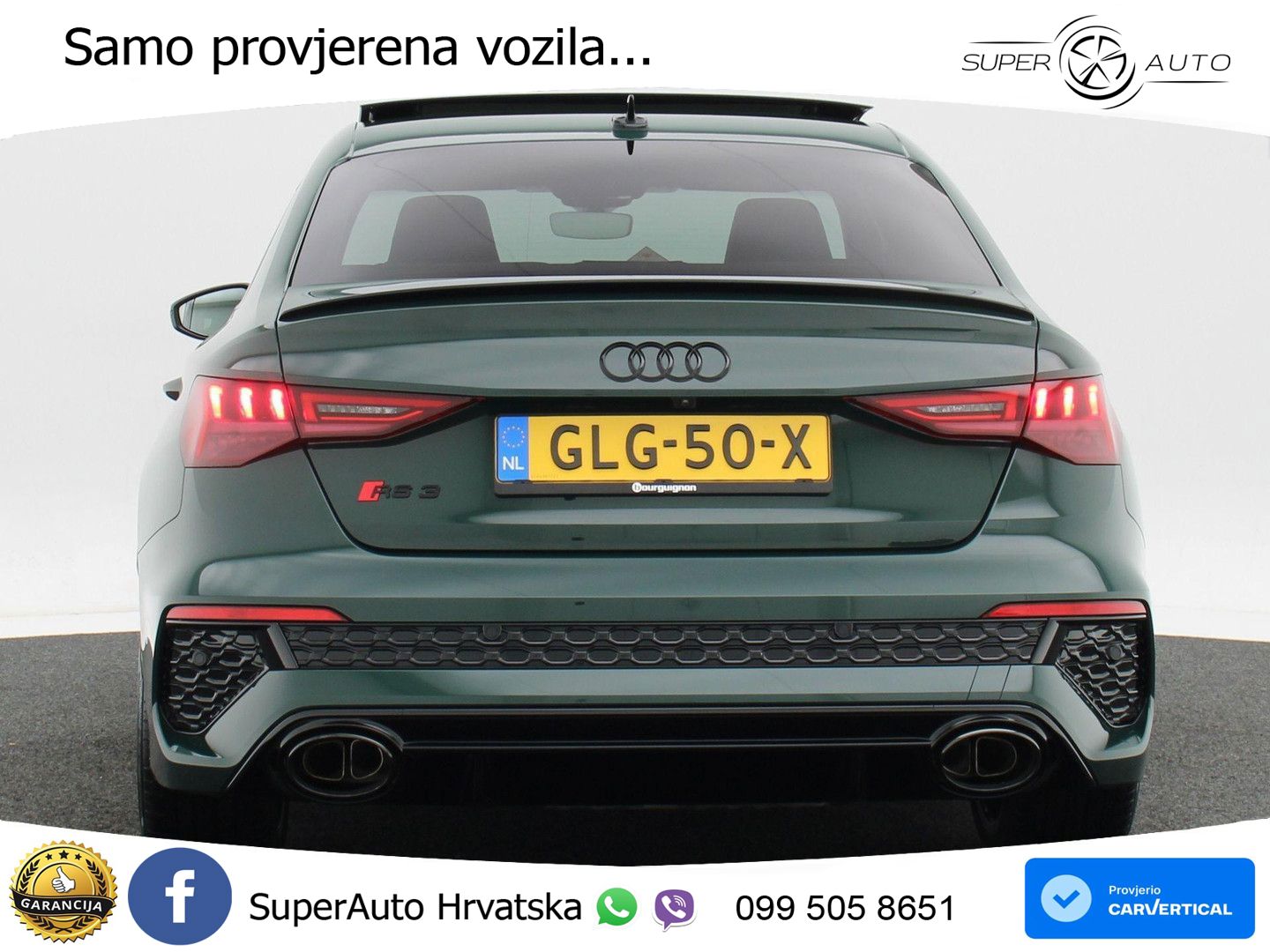 Audi RS3 Sedan 2.5 TFSI (400 KS) quattro S tronic LED+GR SJED+ACC
