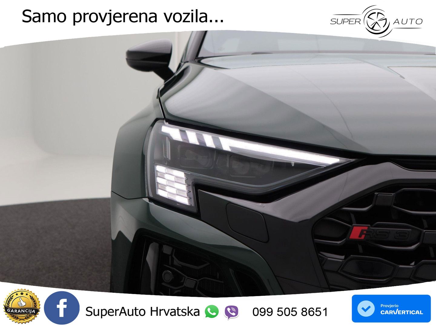 Audi RS3 Sedan 2.5 TFSI (400 KS) quattro S tronic LED+GR SJED+ACC