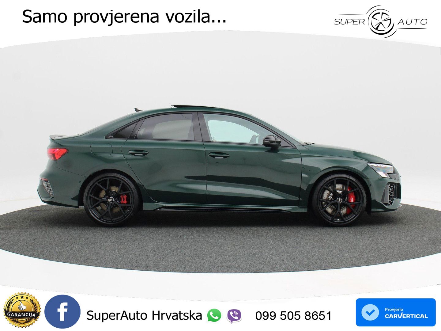 Audi RS3 Sedan 2.5 TFSI (400 KS) quattro S tronic LED+GR SJED+ACC