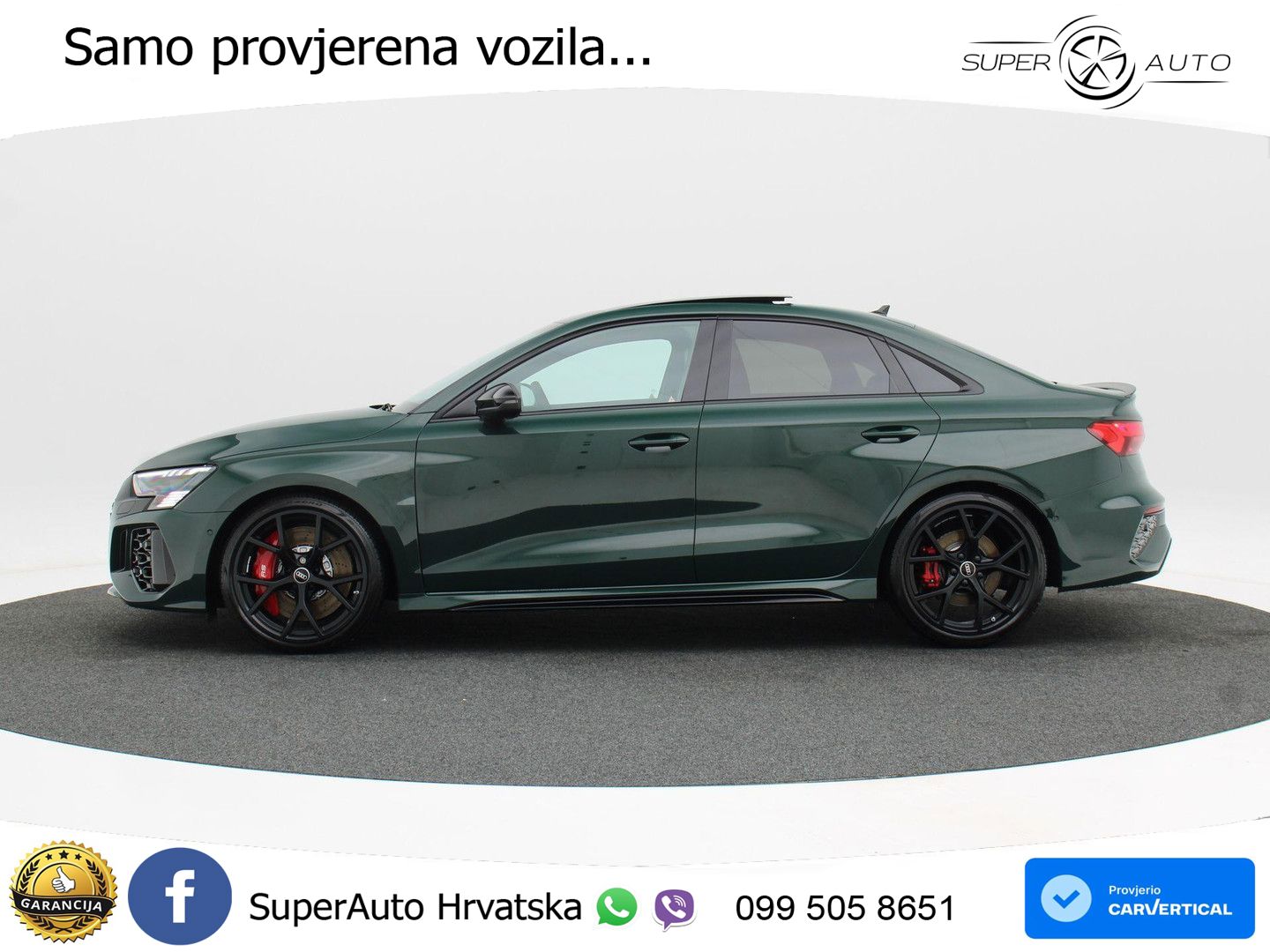 Audi RS3 Sedan 2.5 TFSI (400 KS) quattro S tronic LED+GR SJED+ACC