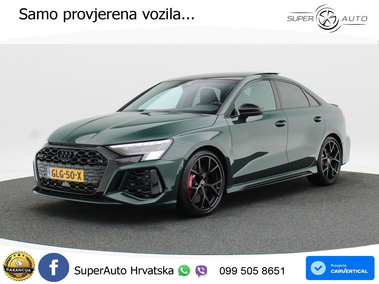 Audi RS3 Sedan 2.5 TFSI (400 KS) quattro S tronic LED+GR SJED+ACC