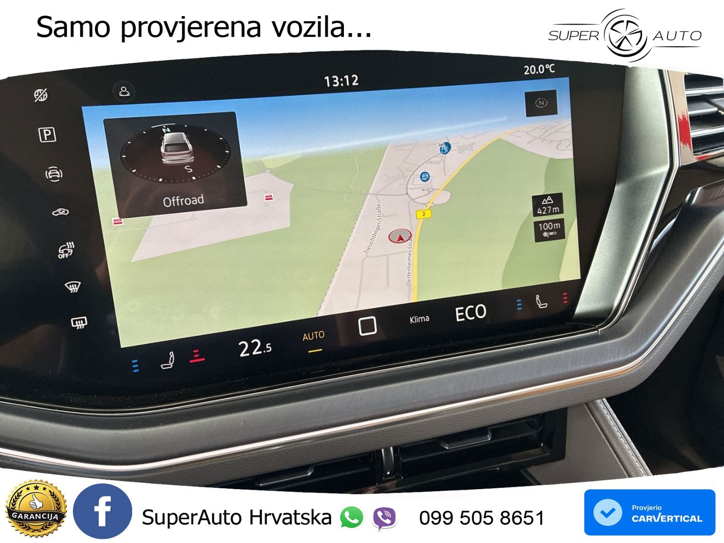 Volkswagen Touareg 3.0 V6 TDI (286 KS) 4MOTION Tiptronic ZRAČNI+ACC+GR SJED+KAM+PANO