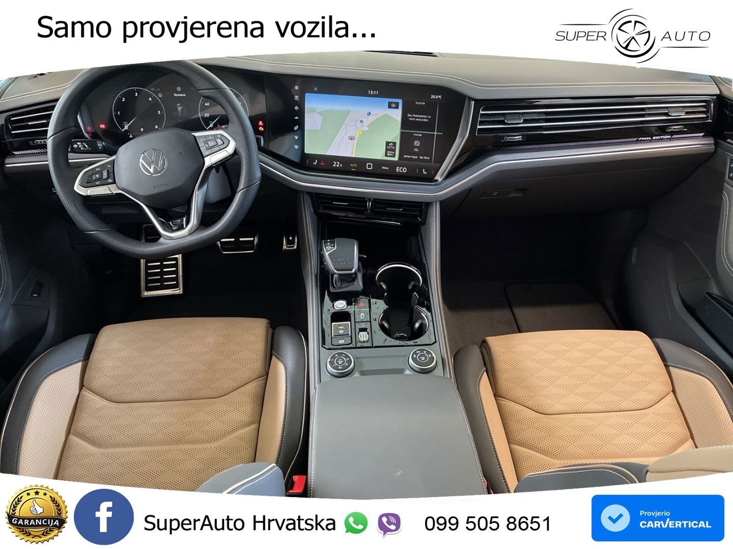 Volkswagen Touareg 3.0 V6 TDI (286 KS) 4MOTION Tiptronic ZRAČNI+ACC+GR SJED+KAM+PANO