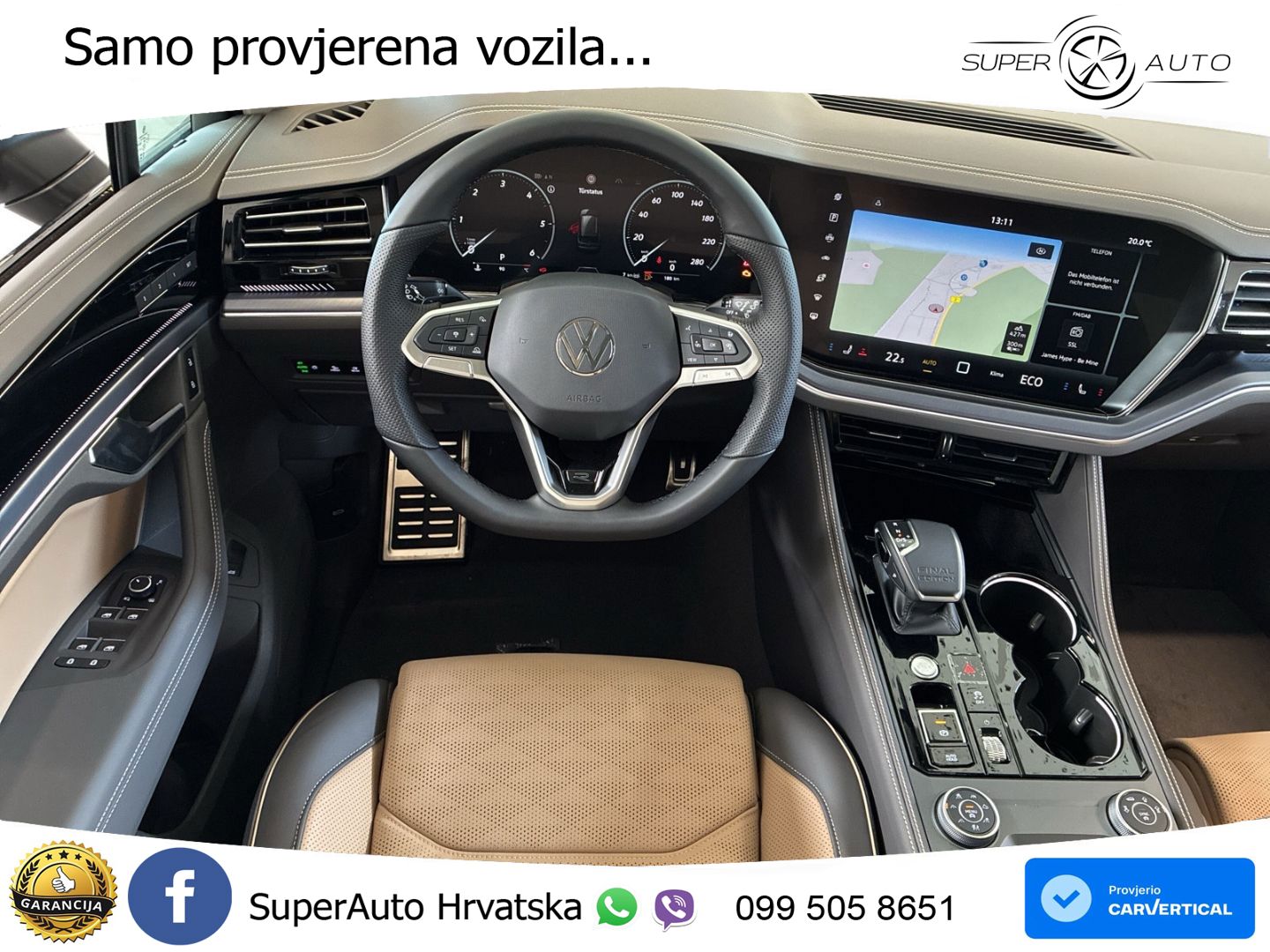 Volkswagen Touareg 3.0 V6 TDI (286 KS) 4MOTION Tiptronic ZRAČNI+ACC+GR SJED+KAM+PANO