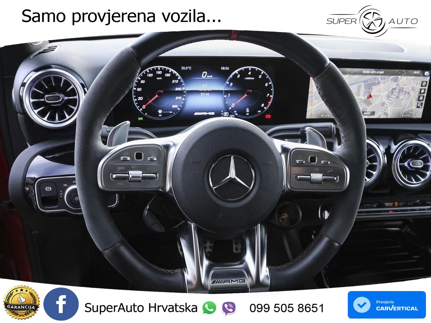 Mercedes-Benz AMG A 45 S 4MATIC+ AMG SPEEDSHIFT DCT 8G ACC+HEAD+GR SJED+360+PANO