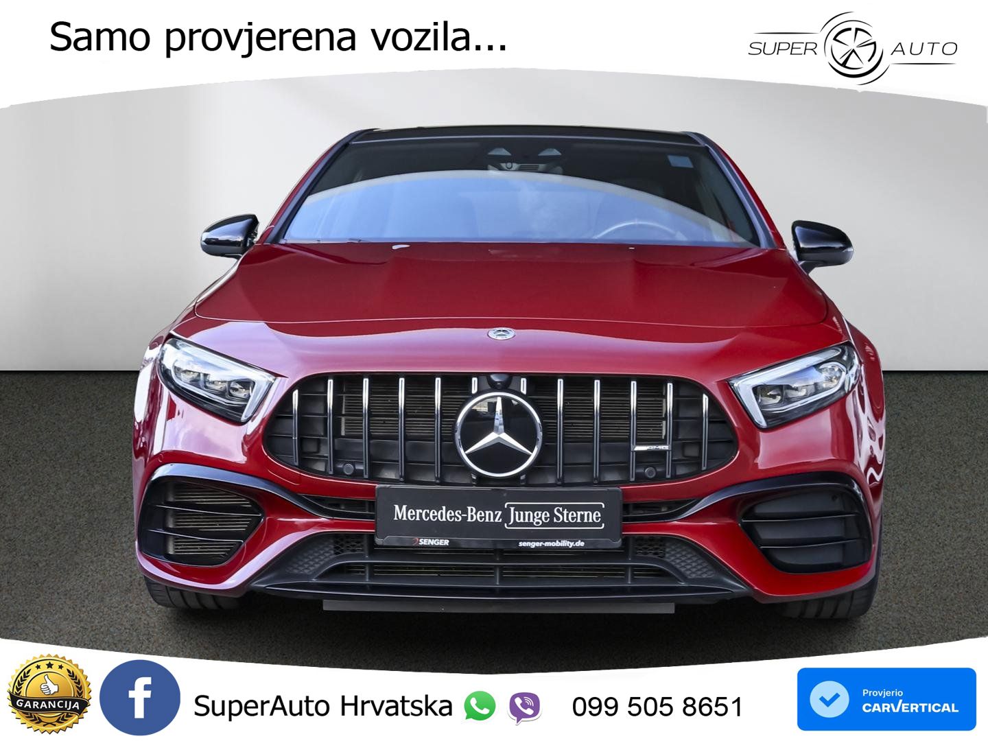 Mercedes-Benz AMG A 45 S 4MATIC+ AMG SPEEDSHIFT DCT 8G ACC+HEAD+GR SJED+360+PANO