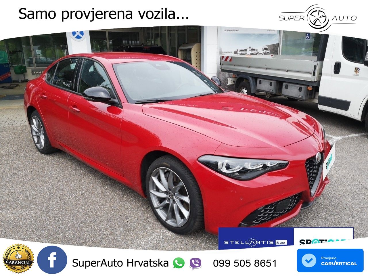 Alfa Romeo Giulia 2.0 Turbo (280 KS) Q4 Automatic LED+GR SJED+ACC