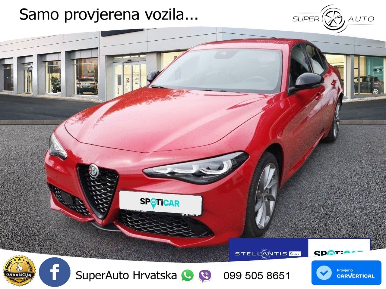 Alfa Romeo Giulia 2.0 Turbo (280 KS) Q4 Automatic LED+GR SJED+ACC