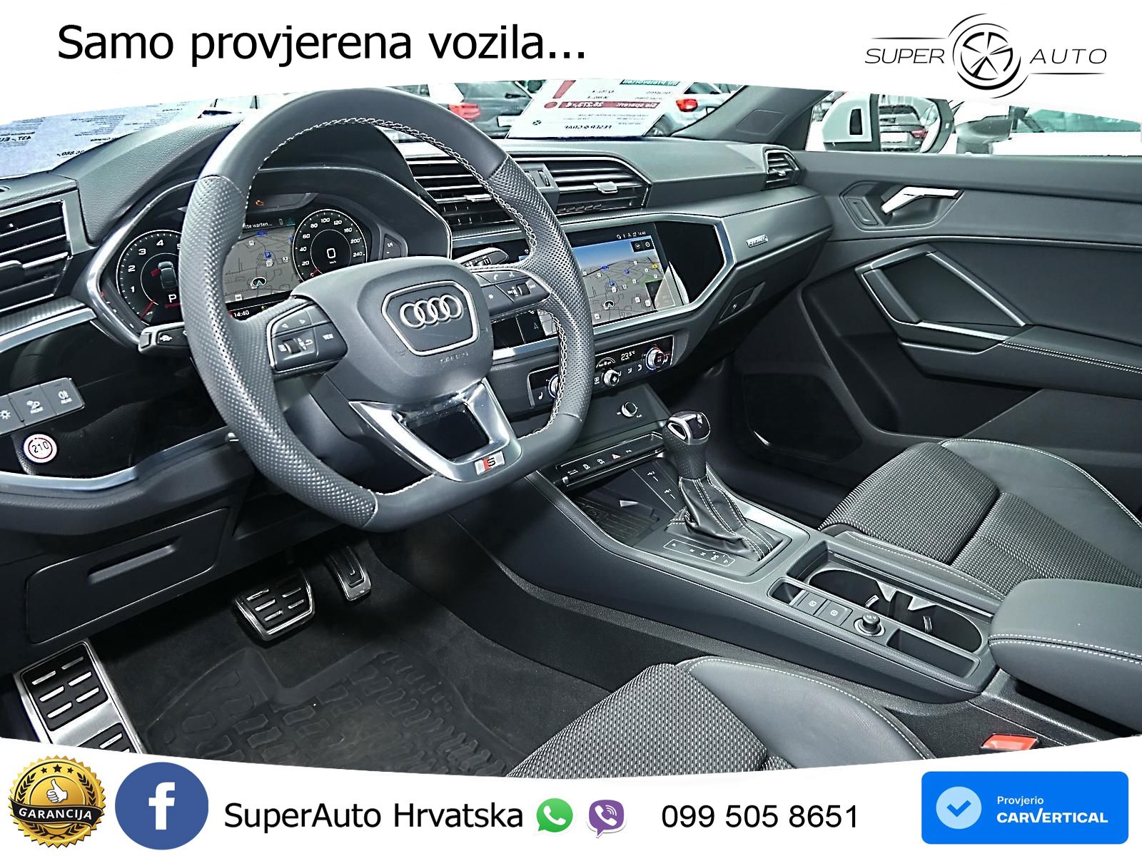 Audi Q3 II Sportback 40 TFSI (190 KS) quattro S tronic 2x S line LED+GR SJED+ACC