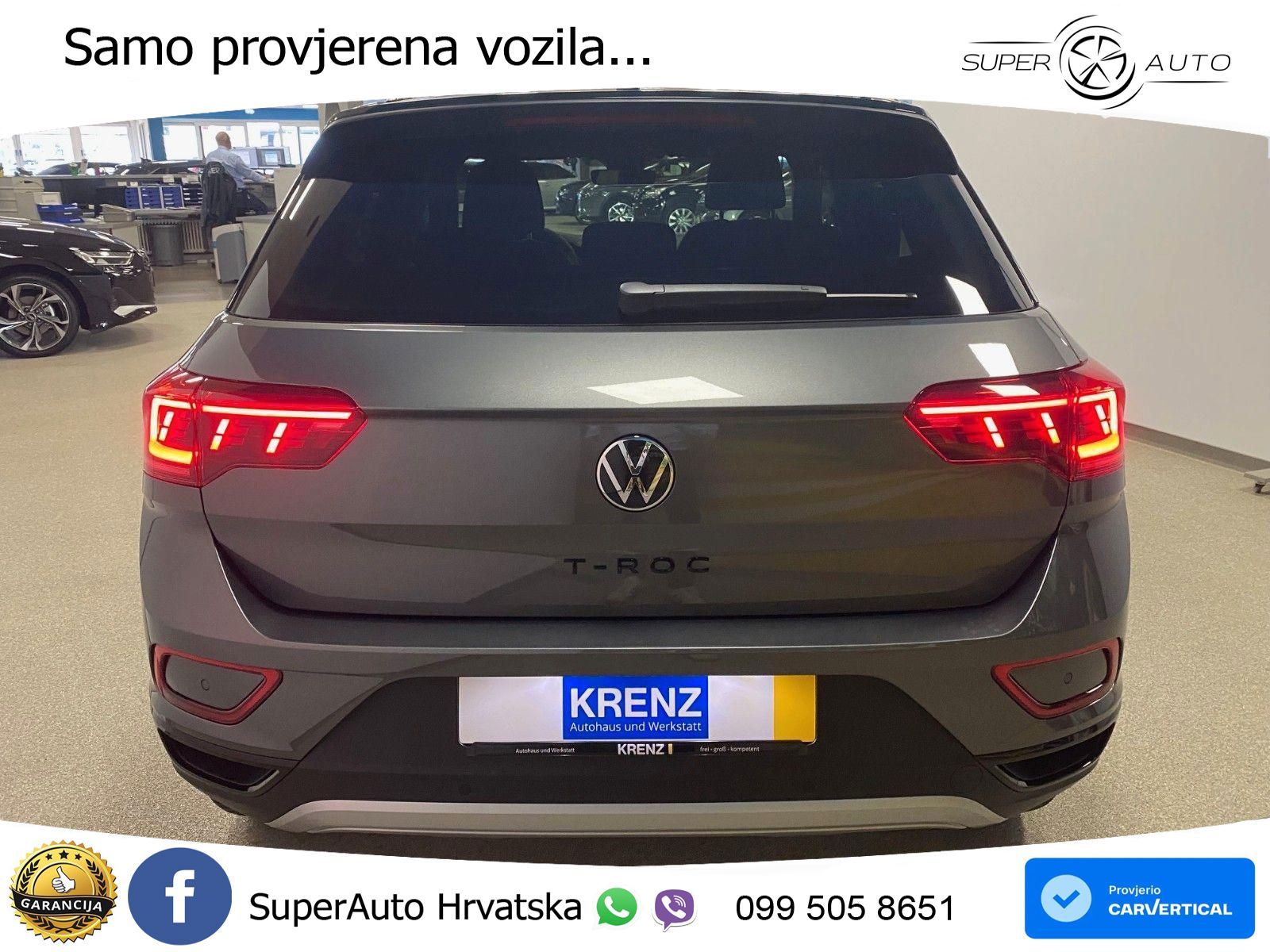 Volkswagen T-Roc 1.5 TSI (150 KS) DSG MATRIX+GR SJED+KAM