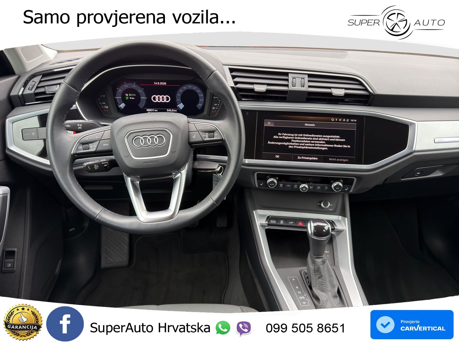 Audi Q3 45 TFSIe (245 KS) S tronic LED+GR SJED+ACC