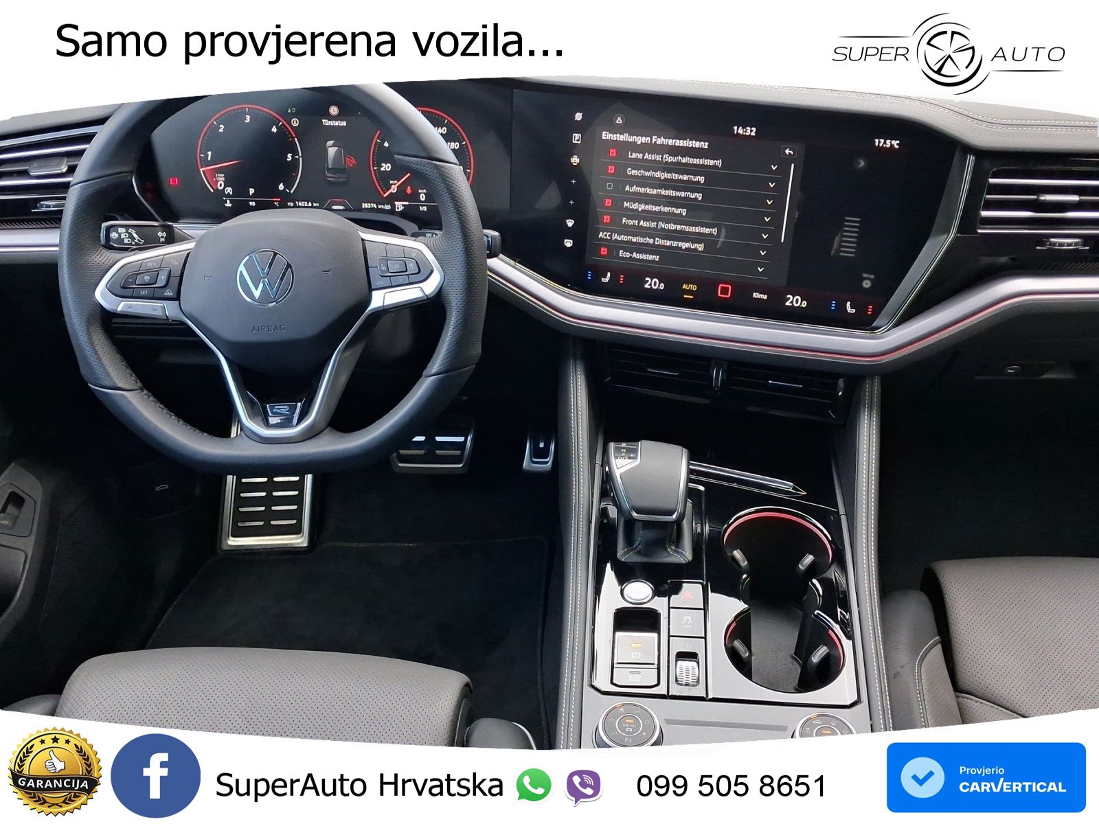 Volkswagen Touareg 3.0 V6 TDI (286 KS) 4MOTION Tiptronic ZRAČNI+ACC+4xGR SJED+KAM
