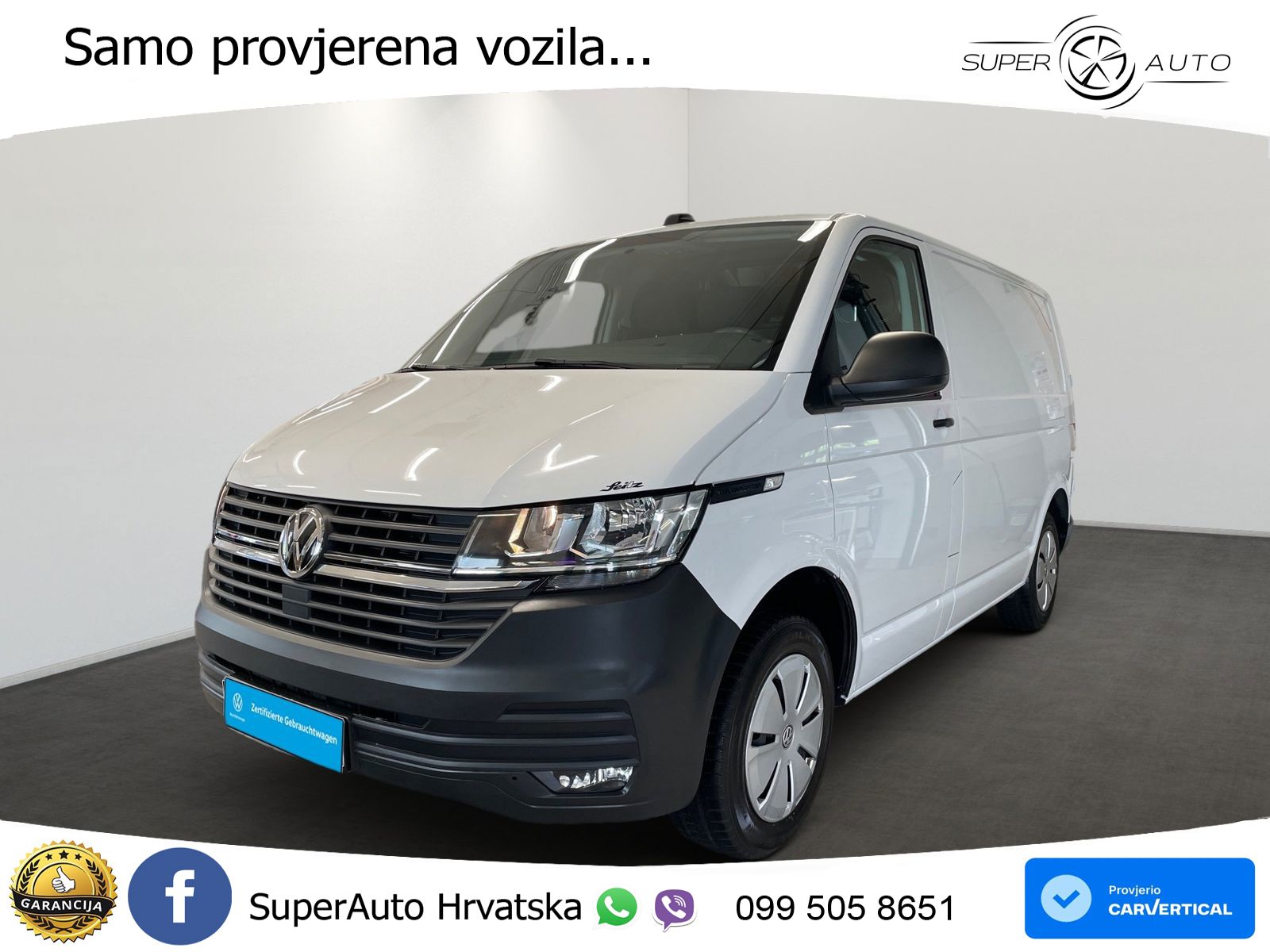Volkswagen T6.1 Transporter Kasten 2.0 TDI KR *APPCON*KLIMA 110 KS