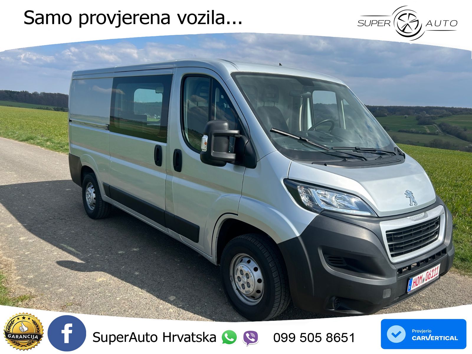 Peugeot Boxer 2,0HDI L2H1 54Tkm Werkstatt Klima Tüv&AHK 120 KS