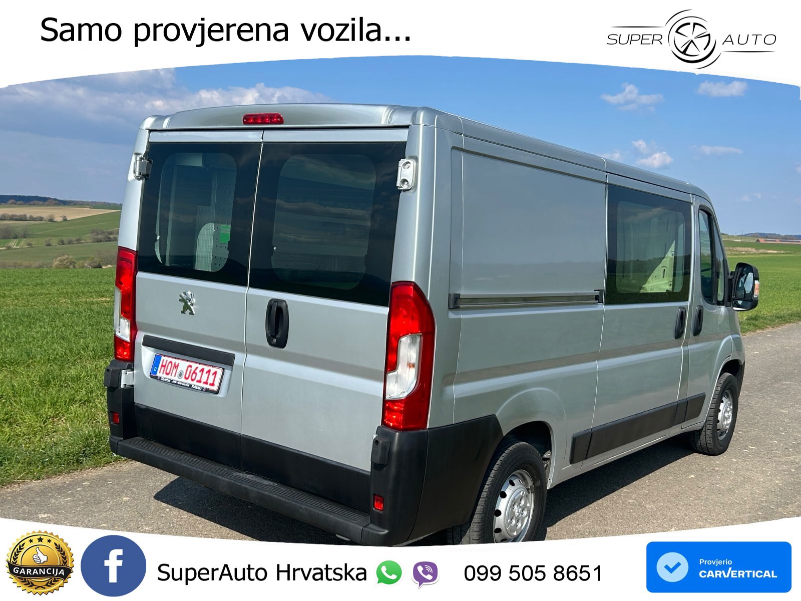 Peugeot Boxer 2,0HDI L2H1 54Tkm Werkstatt Klima Tüv&AHK 120 KS