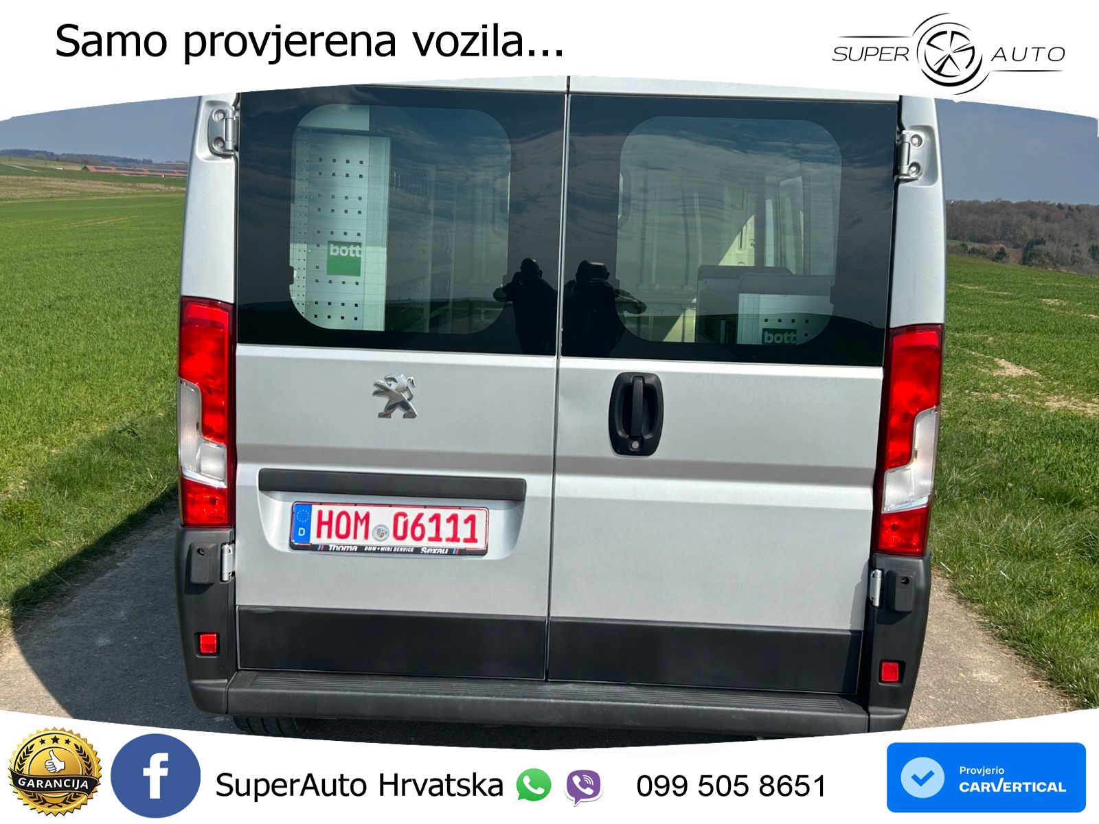 Peugeot Boxer 2,0HDI L2H1 54Tkm Werkstatt Klima Tüv&AHK 120 KS