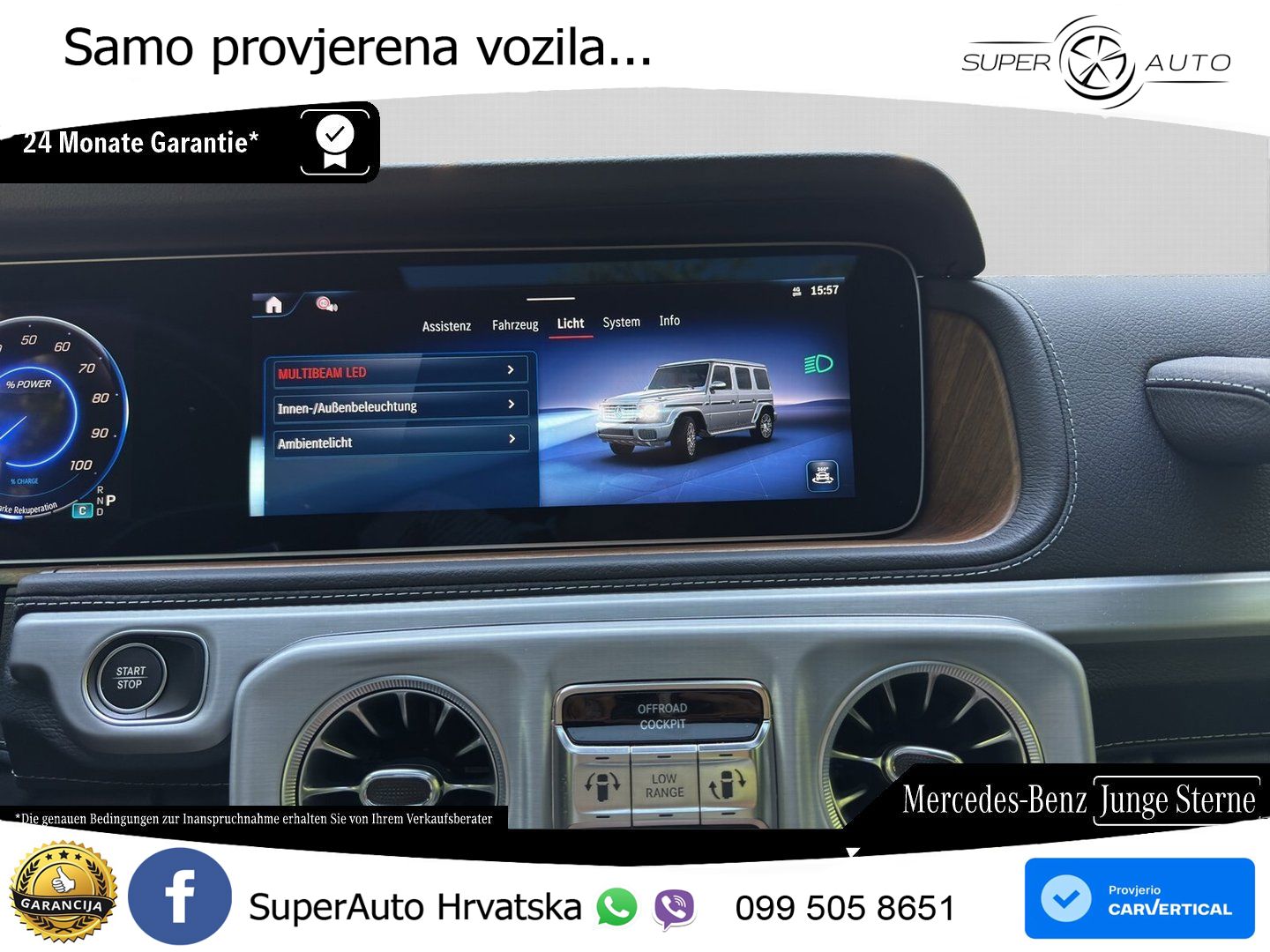 Mercedes G 580 EQ Long 116 kWh (587 KS) 4MATIC Exclusive LED+GR SJED+ACC