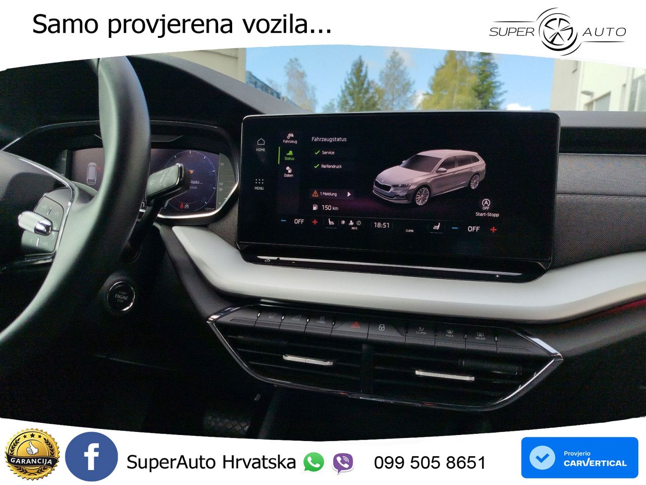 Škoda Octavia Combi 2.0 TDI (150 KS) DSG LED+GR SJED+ACC