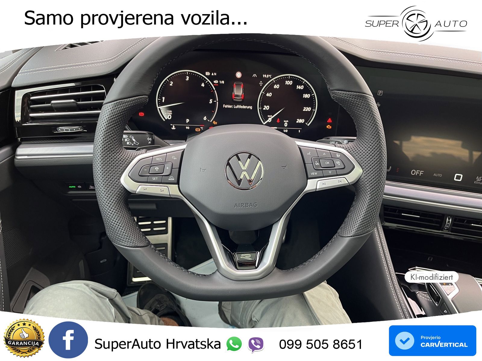 Volkswagen Touareg 3.0 V6 TDI (286 KS) 4MOTION Tiptronic ZRAČNI+ACC+GR SJED+KAM+PANO