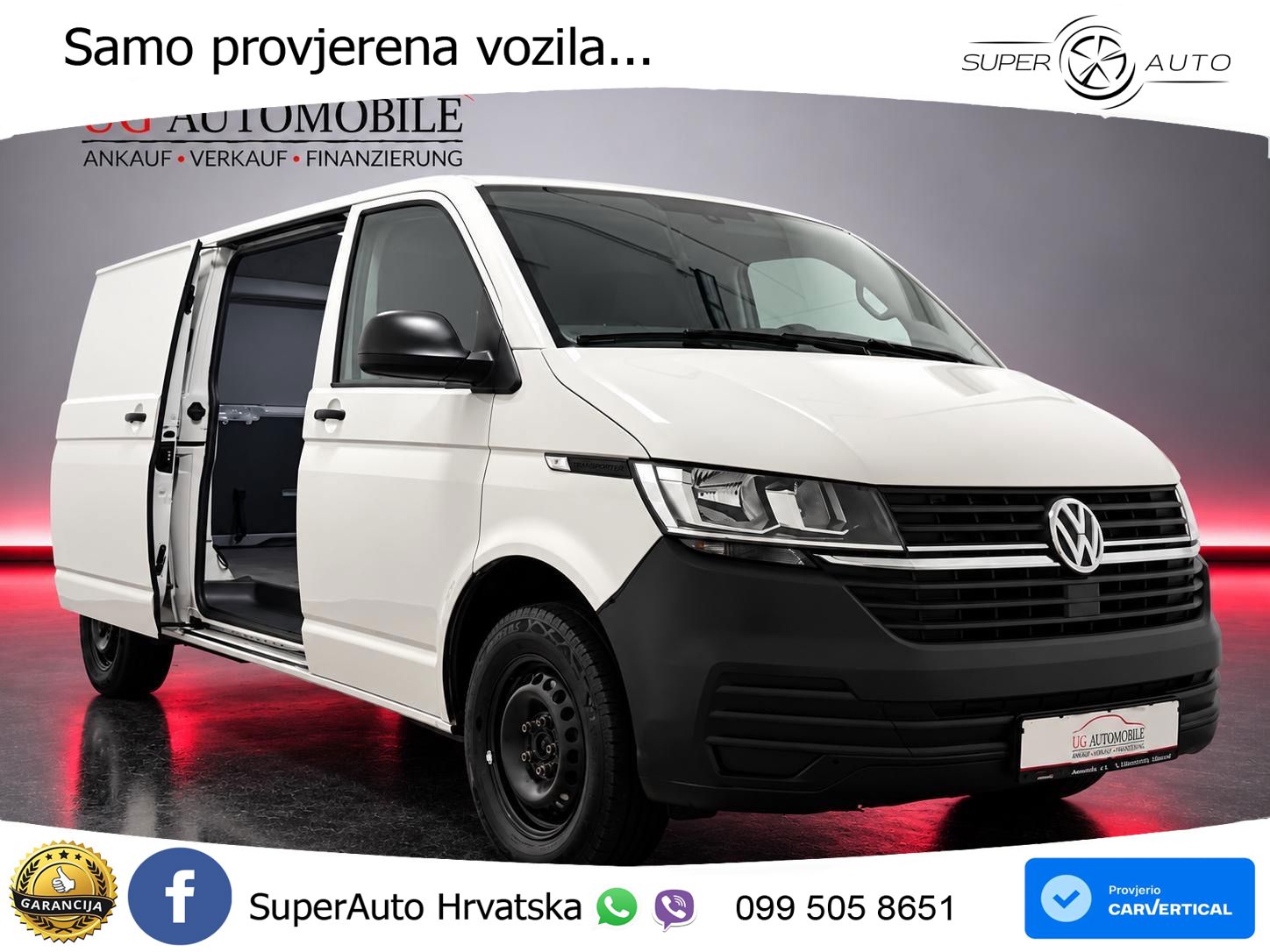 Volkswagen T6.1 Transporter Kasten FWD lang * 1.H* KLIMA * 110 KS