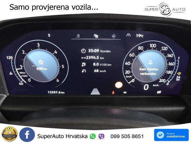 Volkswagen T7 Transporter Kasten 2.0 TDI KR RFKam/10.30Gara 110 KS