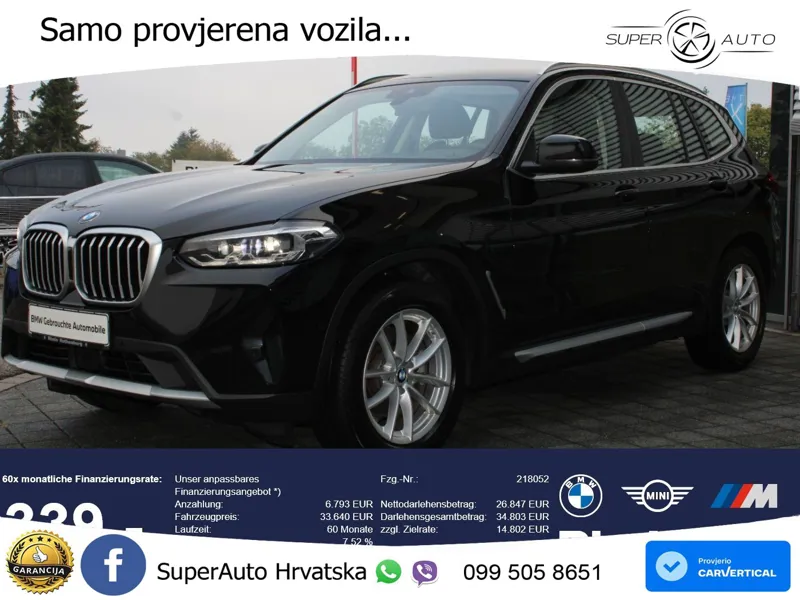 BMW X3 20d xDrive Steptronic LED+GR SJED+ACC