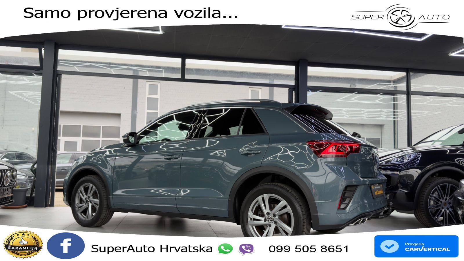 Volkswagen T-Roc 2.0 TSI (190 KS) 4M DSG R-Line LED+GR SJED+ACC
