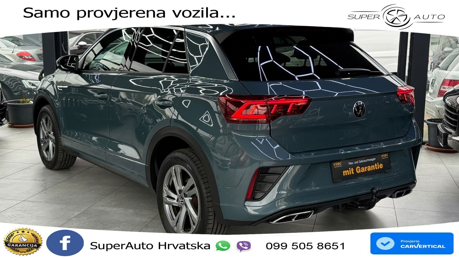 Volkswagen T-Roc 2.0 TSI (190 KS) 4M DSG R-Line LED+GR SJED+ACC