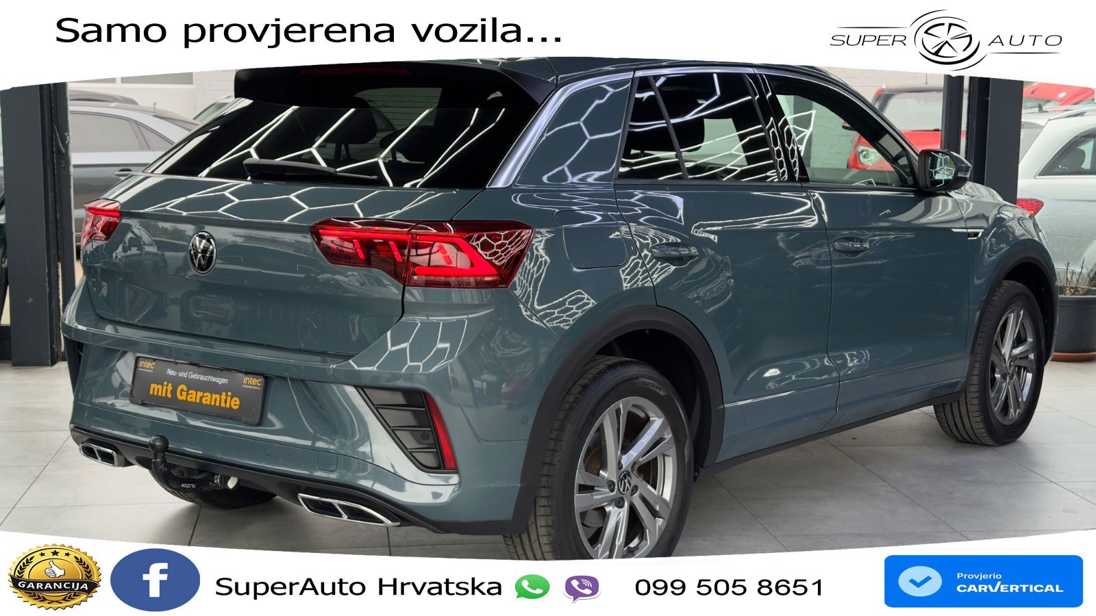 Volkswagen T-Roc 2.0 TSI (190 KS) 4M DSG R-Line LED+GR SJED+ACC