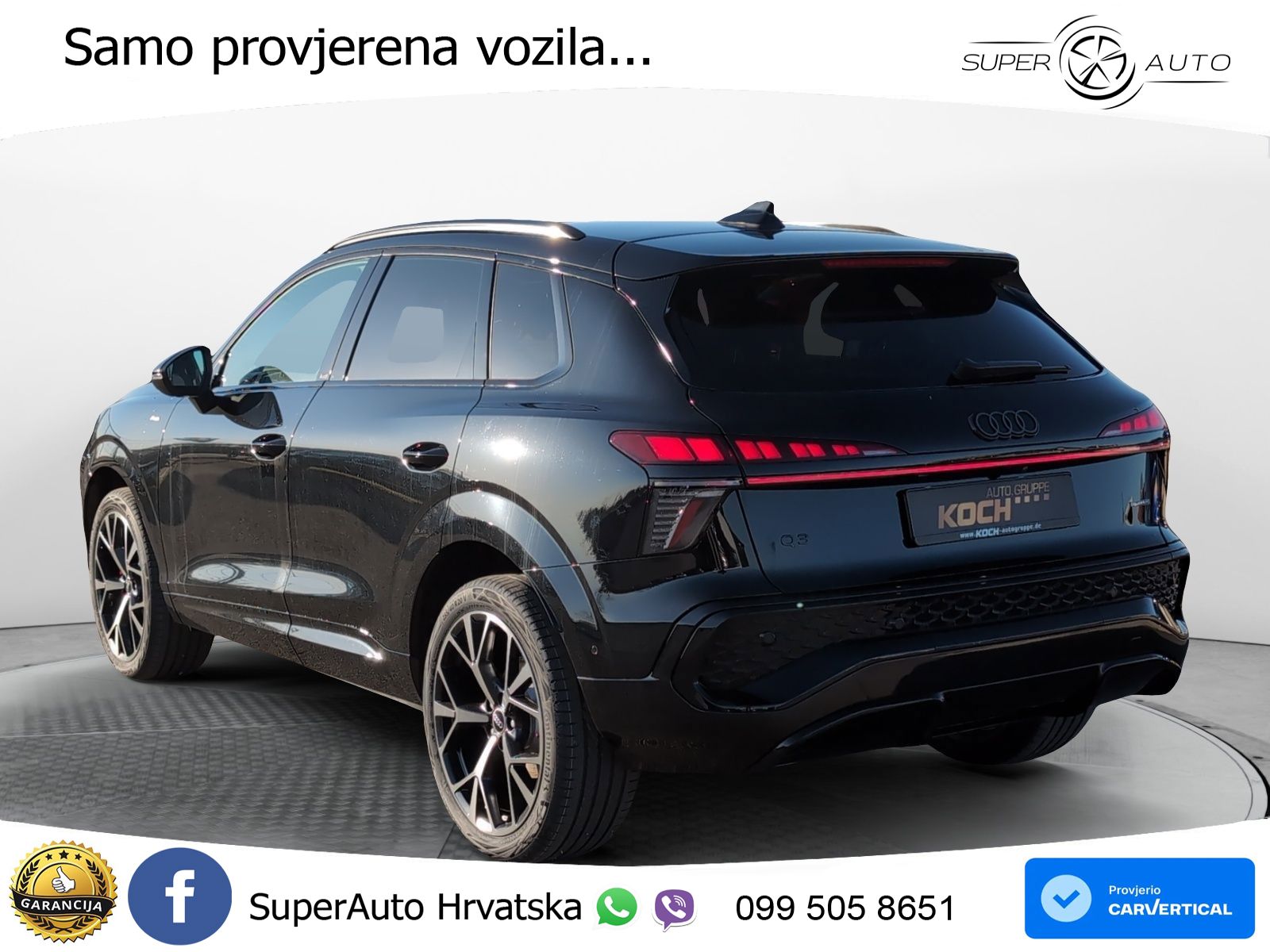 Audi Q3 2.0 TFSI (204 KS) quattro S tronic S line MATRIX+GR SJED+KAM