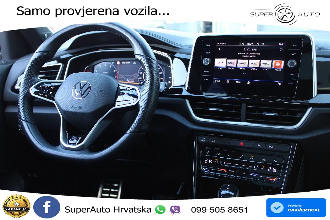 Volkswagen T-Roc 1.5 TSI (150 KS) DSG R-Line MATRIX+GR SJED+KAM