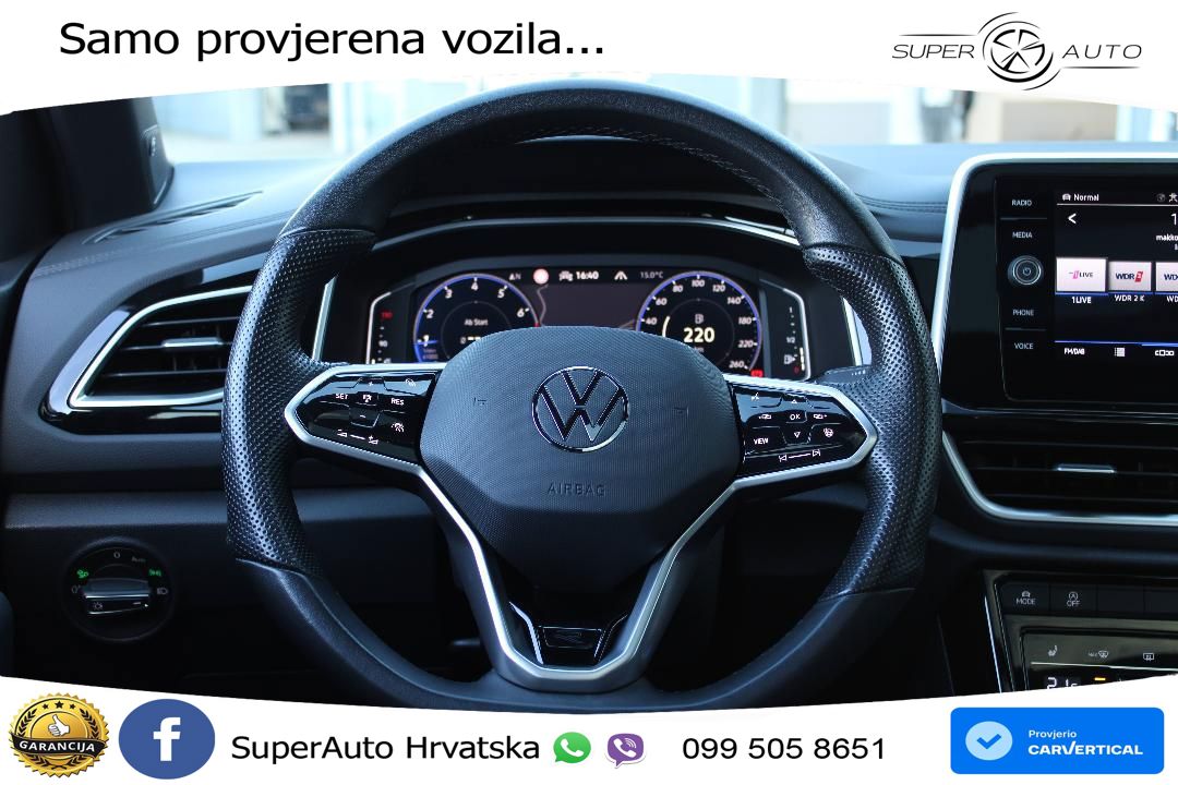 Volkswagen T-Roc 1.5 TSI (150 KS) DSG R-Line MATRIX+GR SJED+KAM