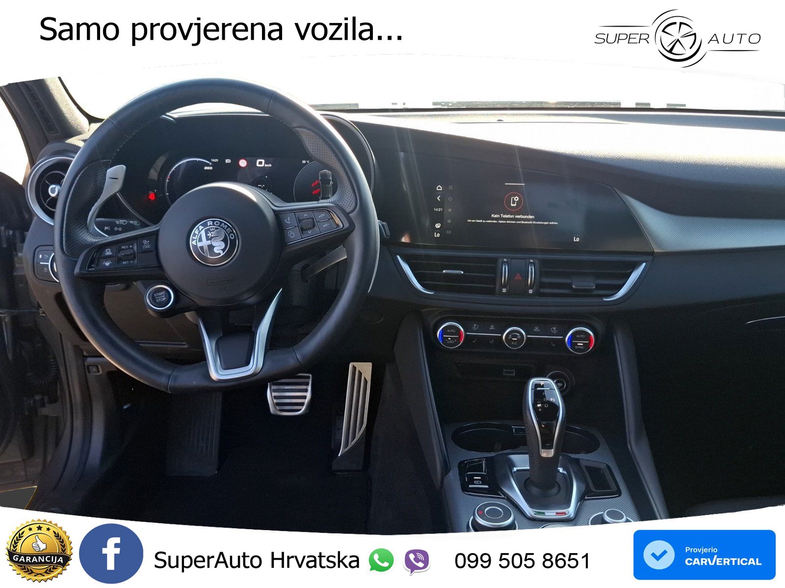 Alfa Romeo Giulia 2.0 Turbo (280 KS) AWD Automatic LED+GR SJED+ACC