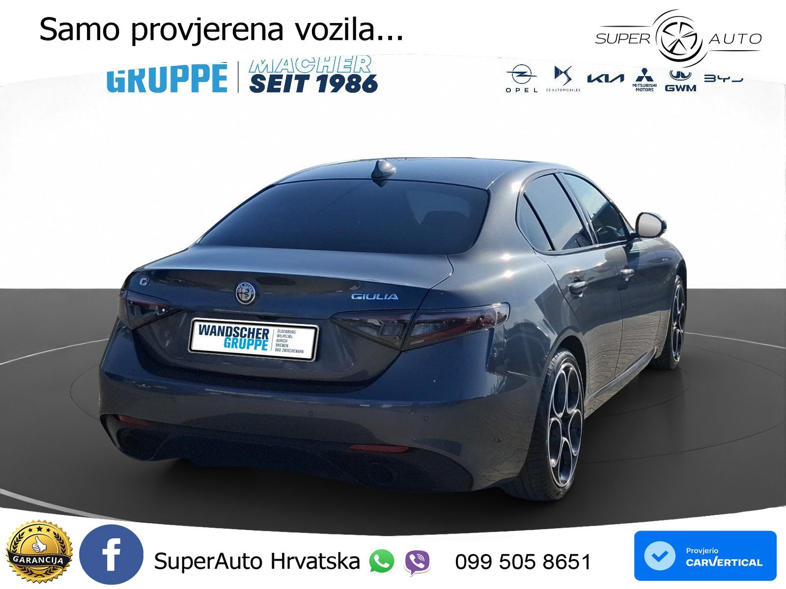 Alfa Romeo Giulia 2.0 Turbo (280 KS) AWD Automatic LED+GR SJED+ACC