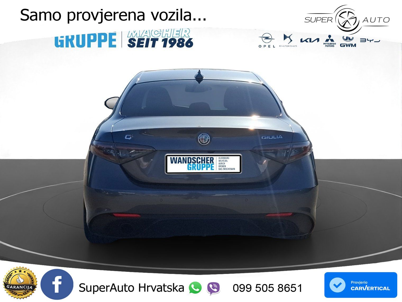 Alfa Romeo Giulia 2.0 Turbo (280 KS) AWD Automatic LED+GR SJED+ACC