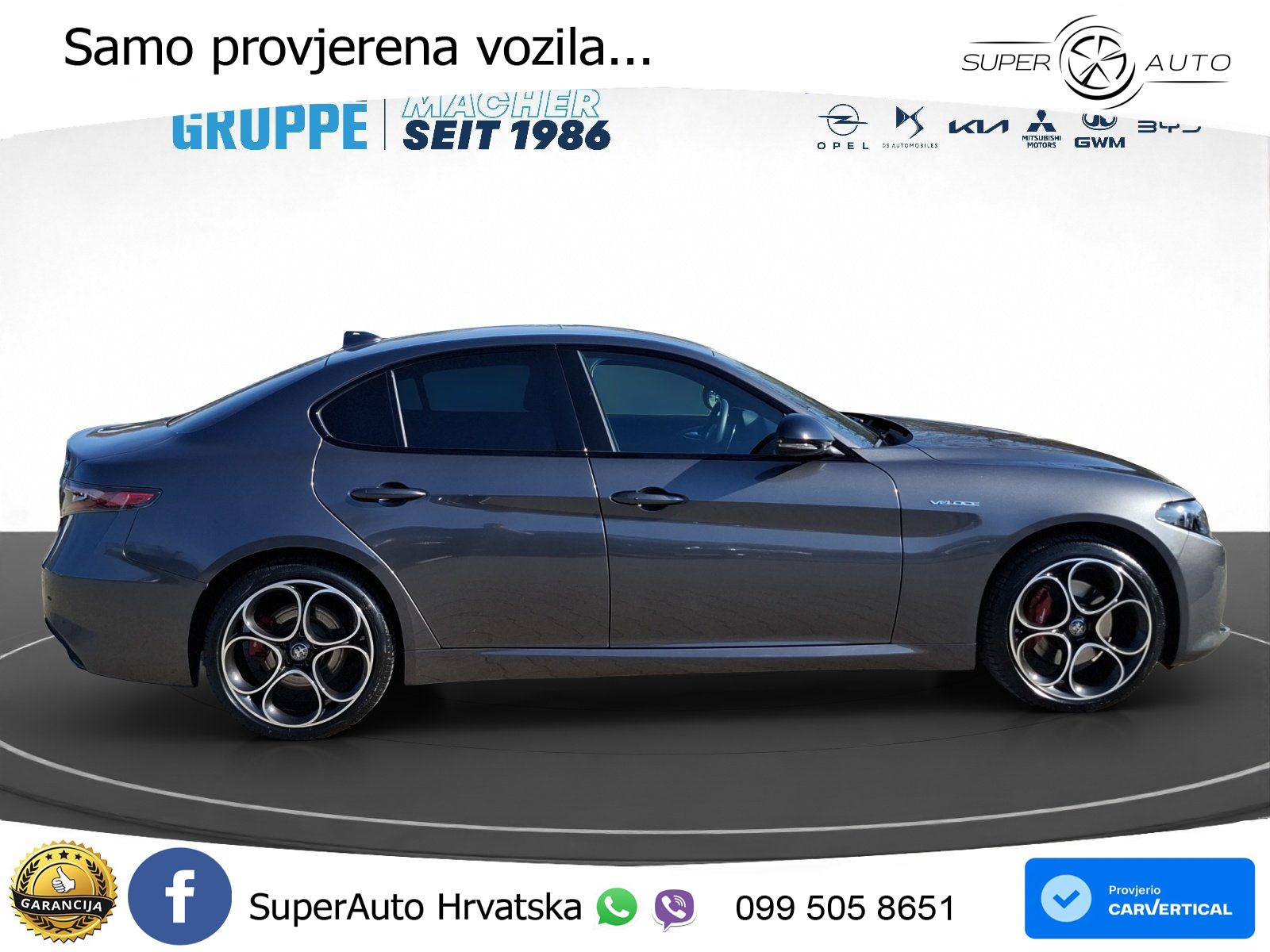 Alfa Romeo Giulia 2.0 Turbo (280 KS) AWD Automatic LED+GR SJED+ACC