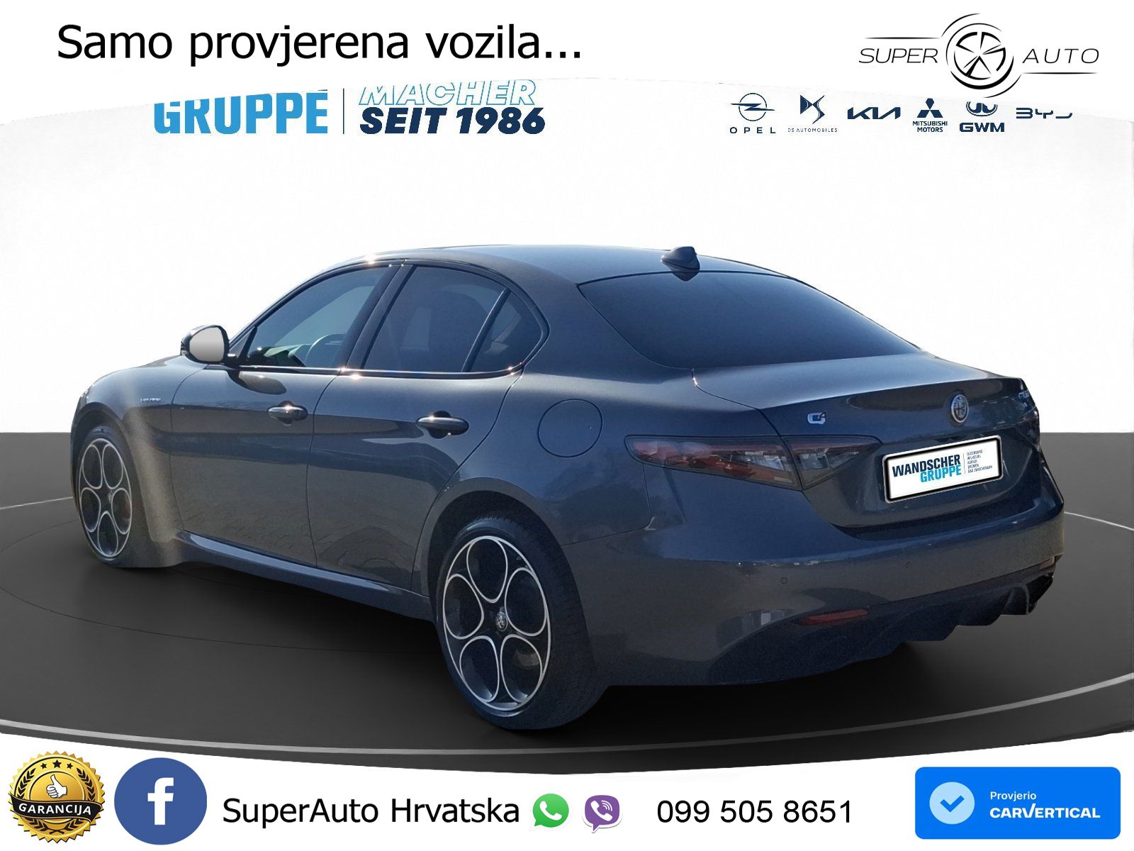 Alfa Romeo Giulia 2.0 Turbo (280 KS) AWD Automatic LED+GR SJED+ACC