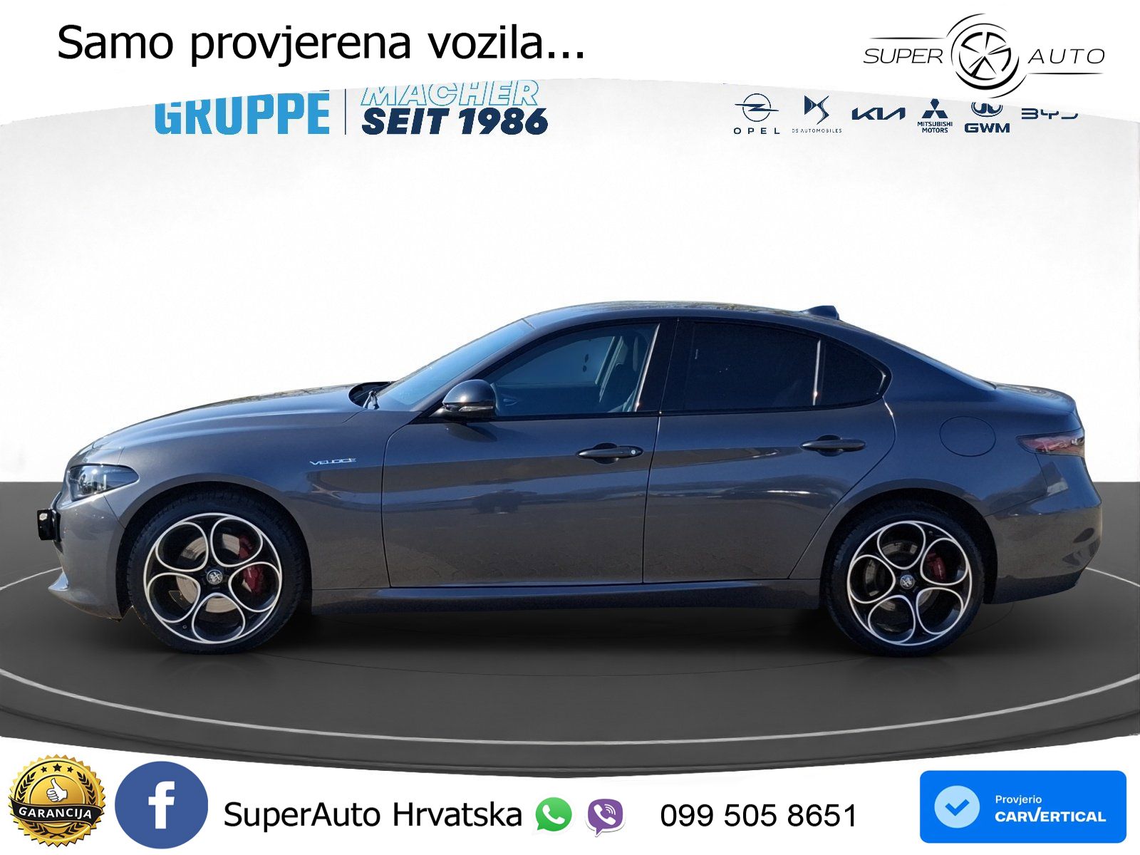 Alfa Romeo Giulia 2.0 Turbo (280 KS) AWD Automatic LED+GR SJED+ACC