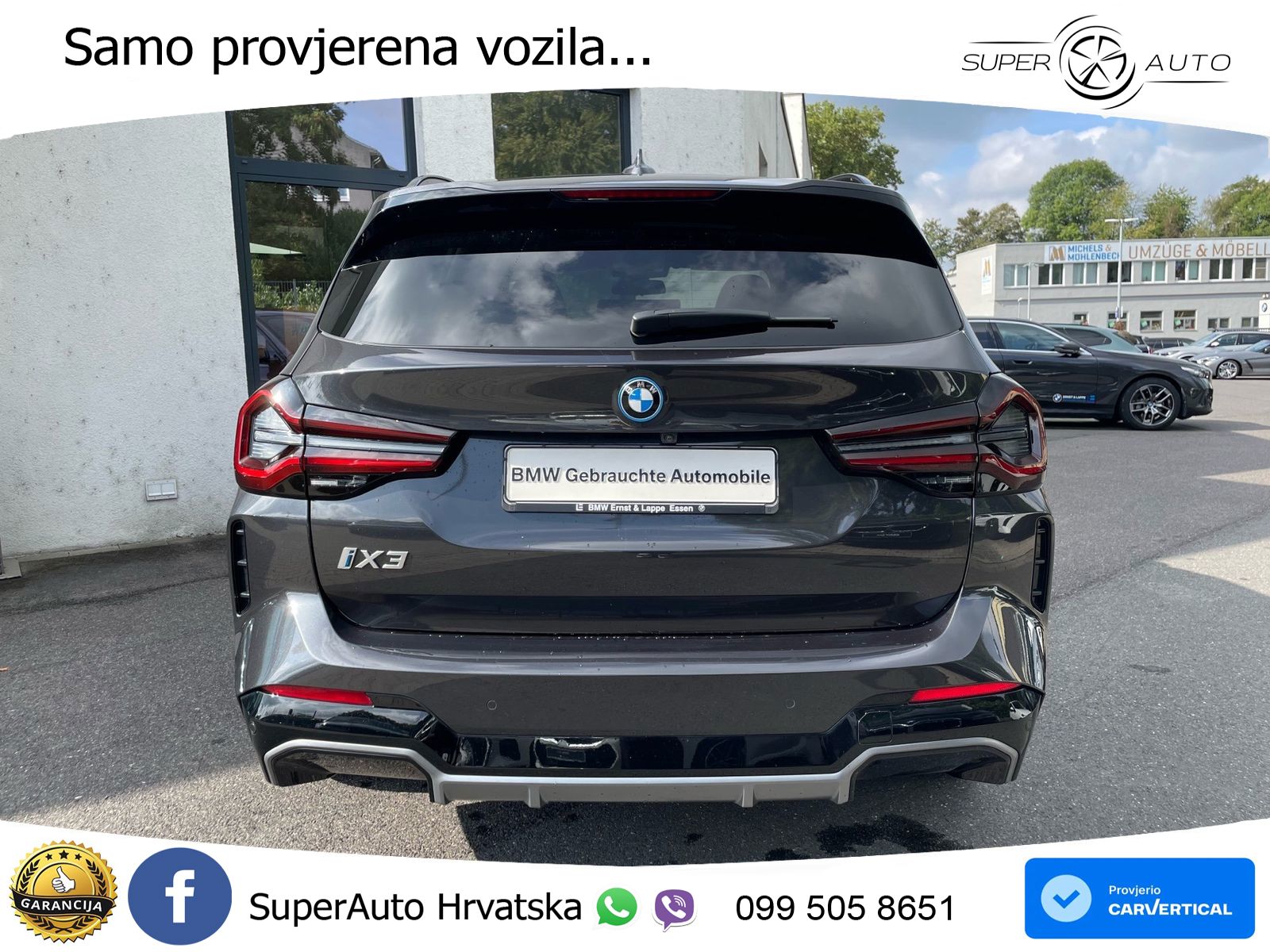 BMW iX3 80 kWh (286 KS) M Sport LED+GR SJED+ACC