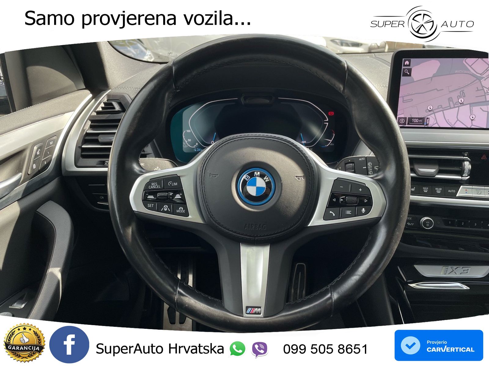 BMW iX3 80 kWh (286 KS) M Sport LED+GR SJED+ACC