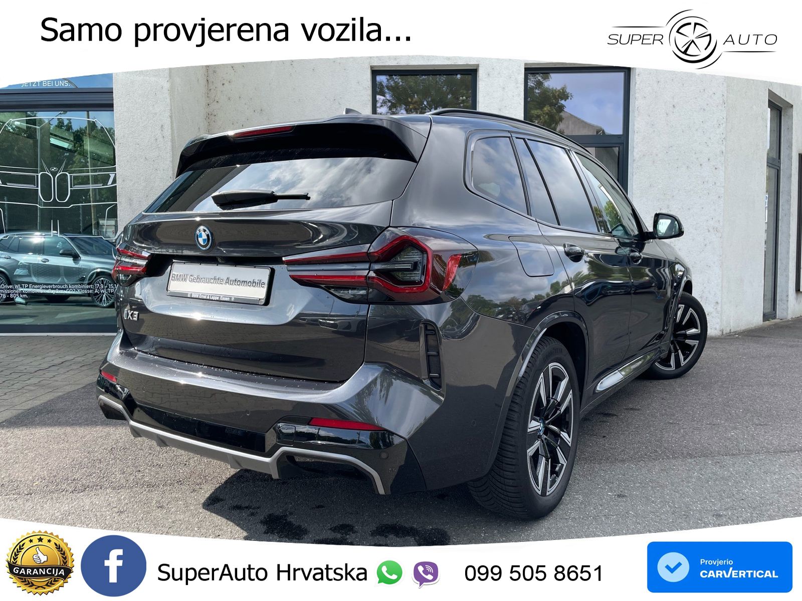 BMW iX3 80 kWh (286 KS) M Sport LED+GR SJED+ACC