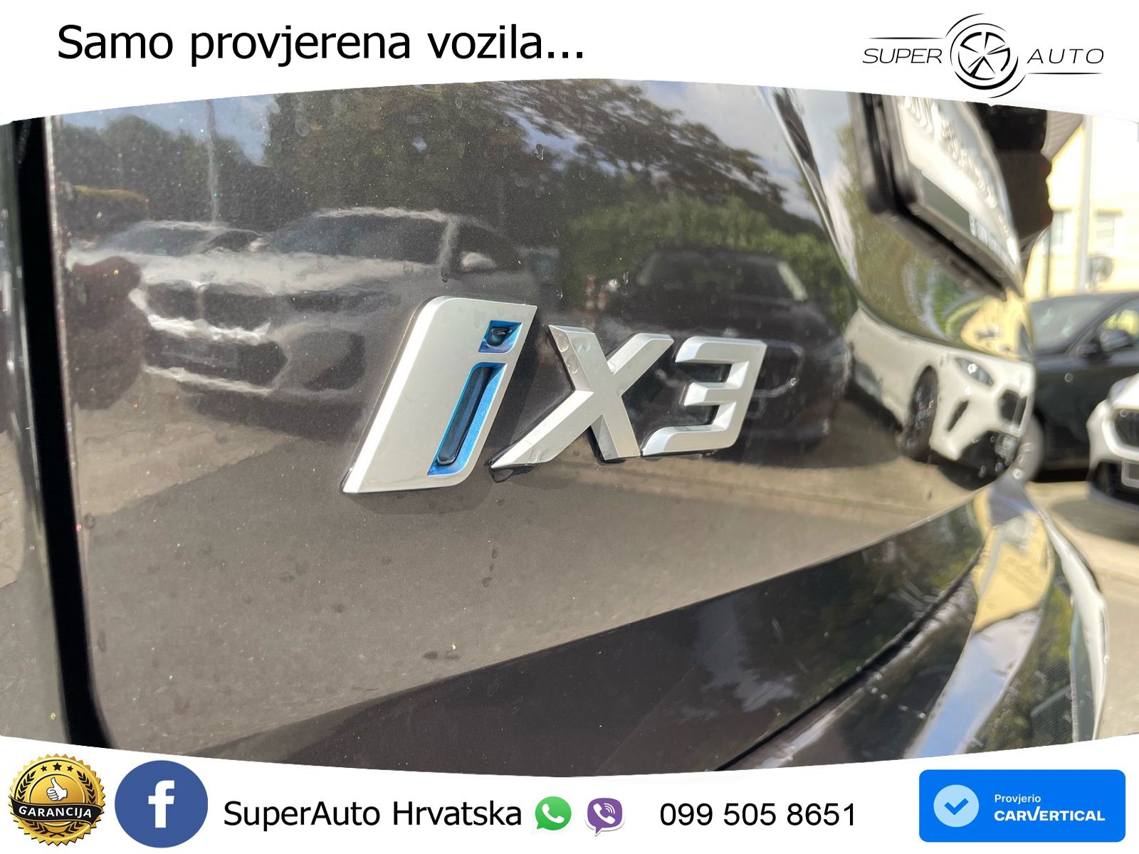 BMW iX3 80 kWh (286 KS) M Sport LED+GR SJED+ACC