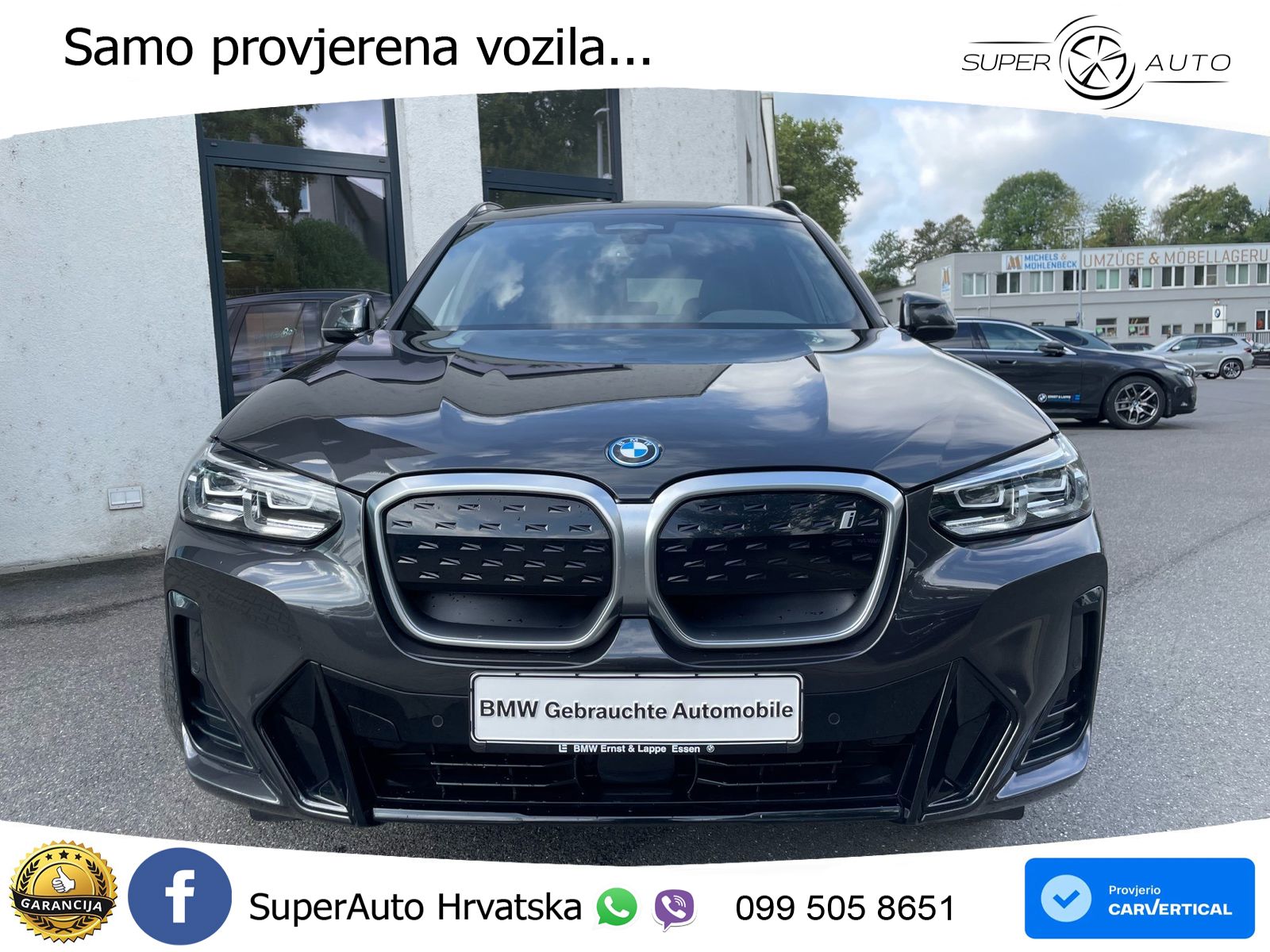 BMW iX3 80 kWh (286 KS) M Sport LED+GR SJED+ACC