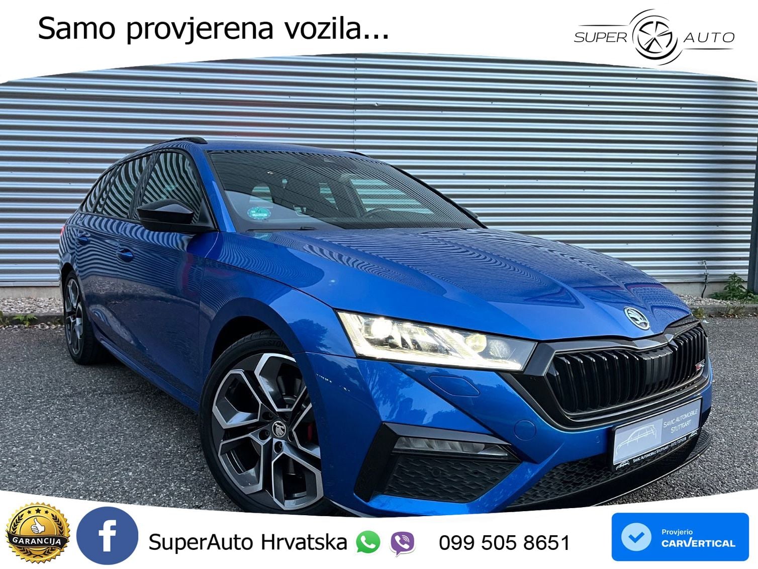 Škoda Octavia Combi RS 2.0 TSI (245 KS) DSG LED+GR SJED+ACC