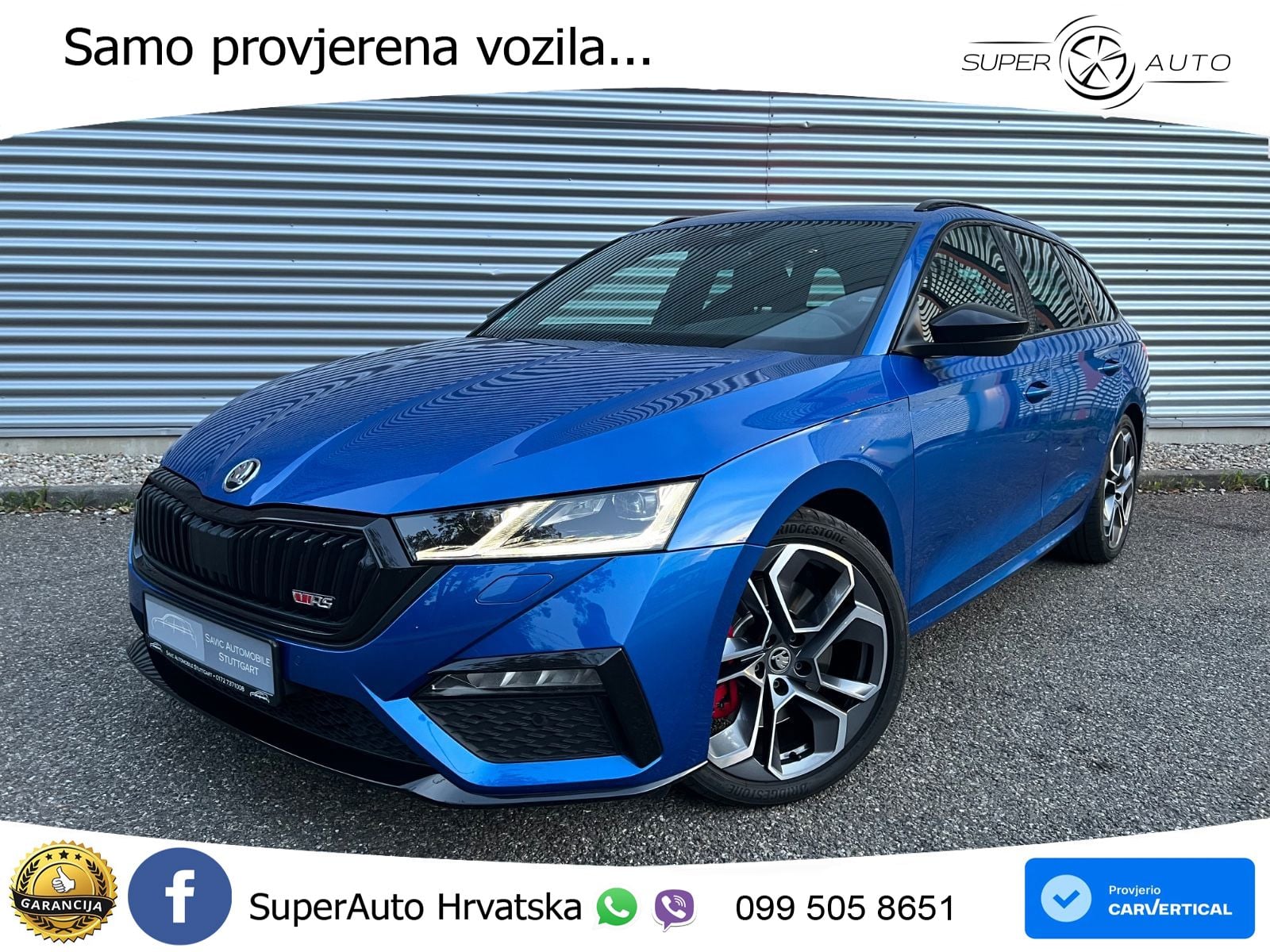 Škoda Octavia Combi RS 2.0 TSI (245 KS) DSG LED+GR SJED+ACC
