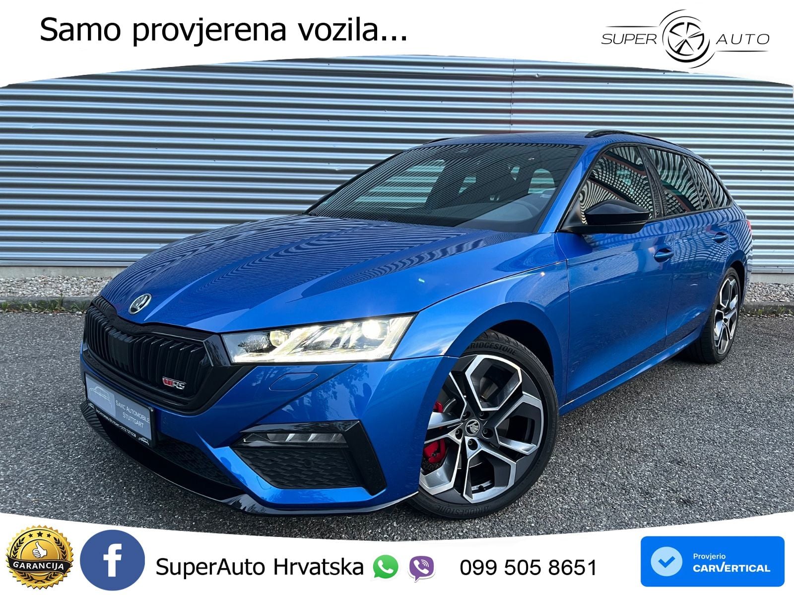 Škoda Octavia Combi RS 2.0 TSI (245 KS) DSG LED+GR SJED+ACC