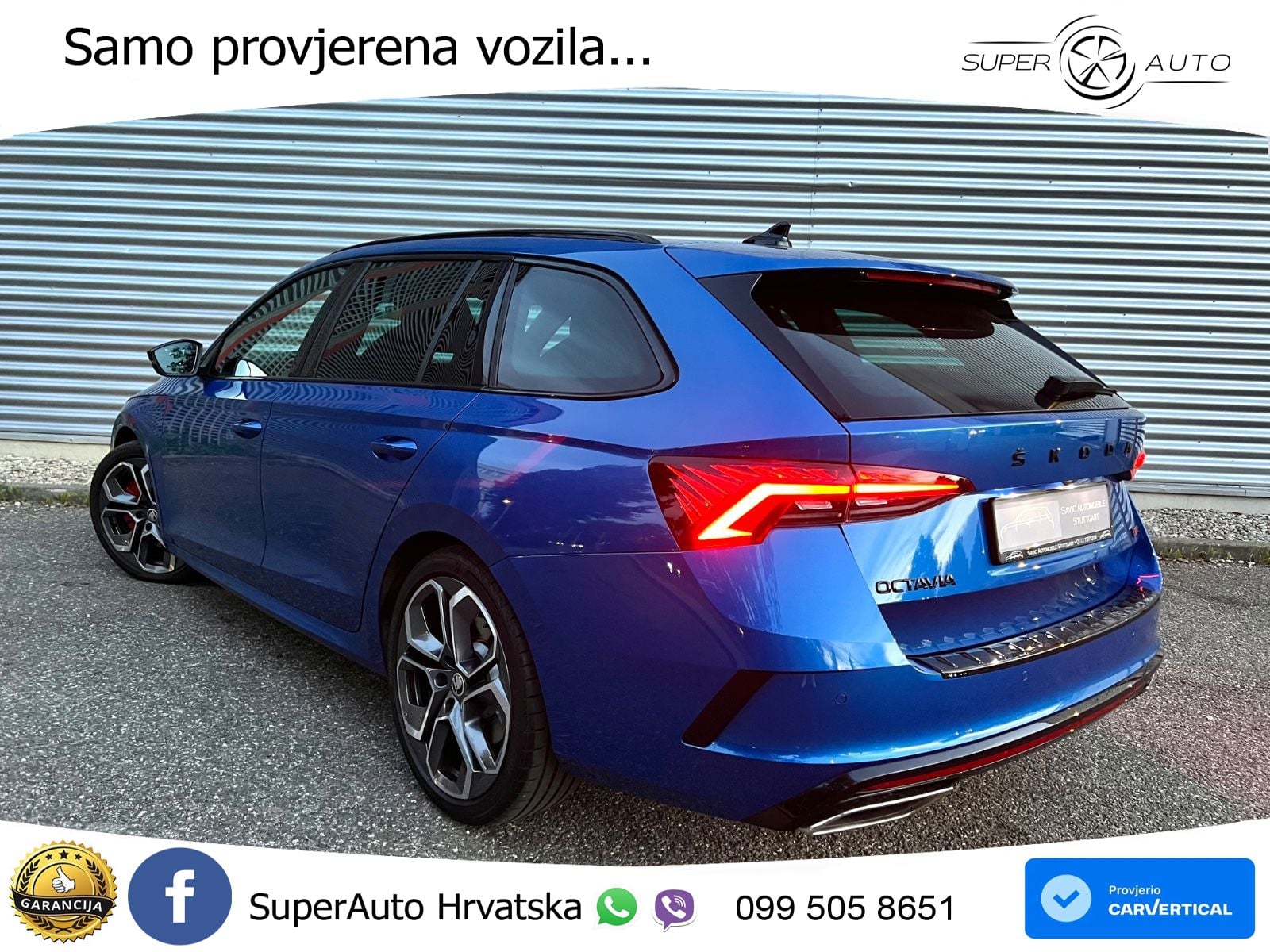 Škoda Octavia Combi RS 2.0 TSI (245 KS) DSG LED+GR SJED+ACC