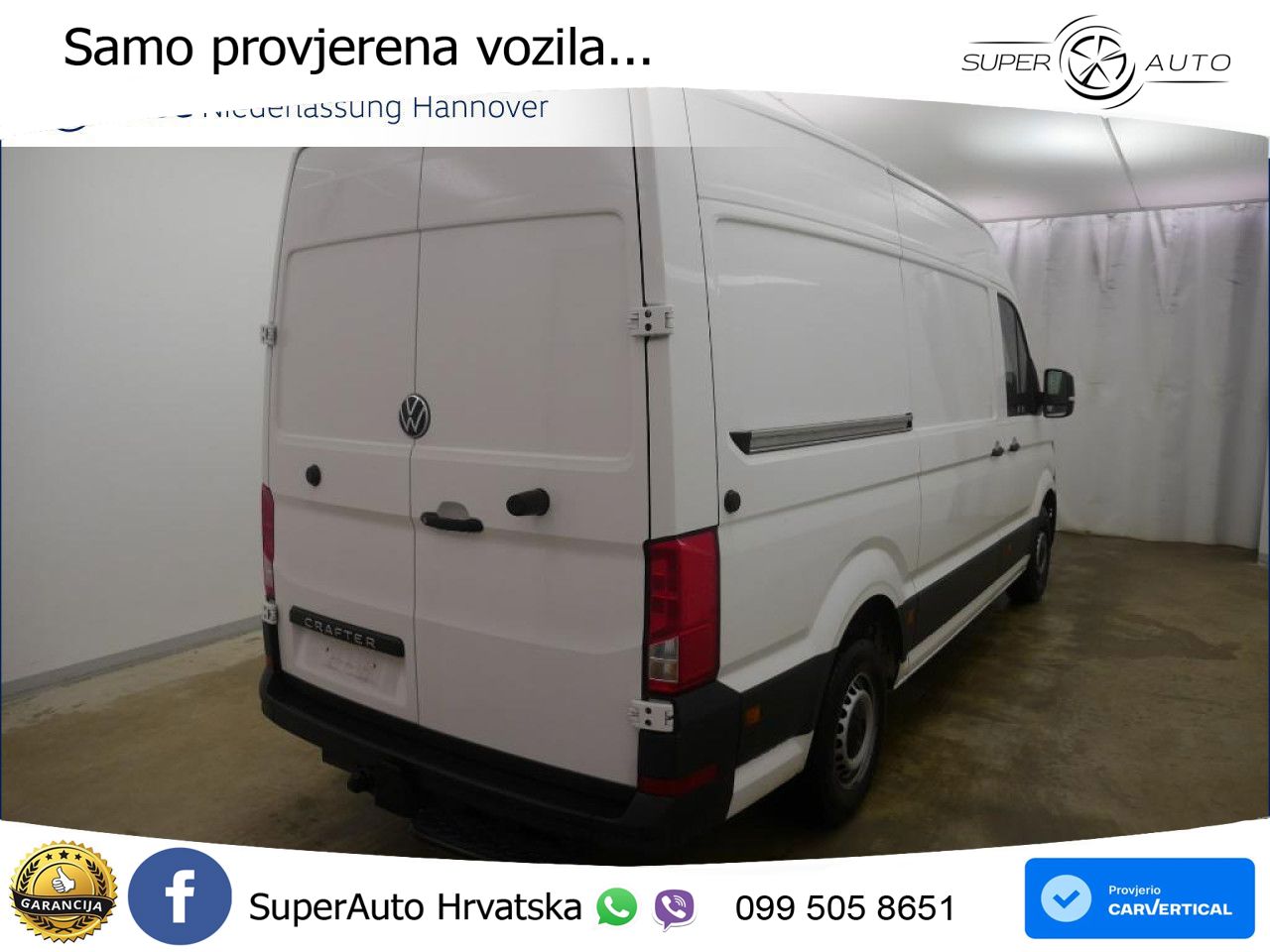 Volkswagen Crafter Kasten mittlerer Radstand vorb.AHK NAvi 140 KS