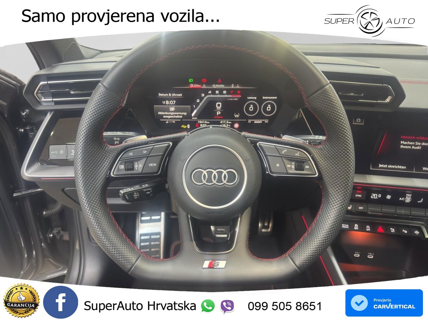 Audi S3 2.0 TFSI (333 KS) quattro S tronic LED+GR SJED+ACC