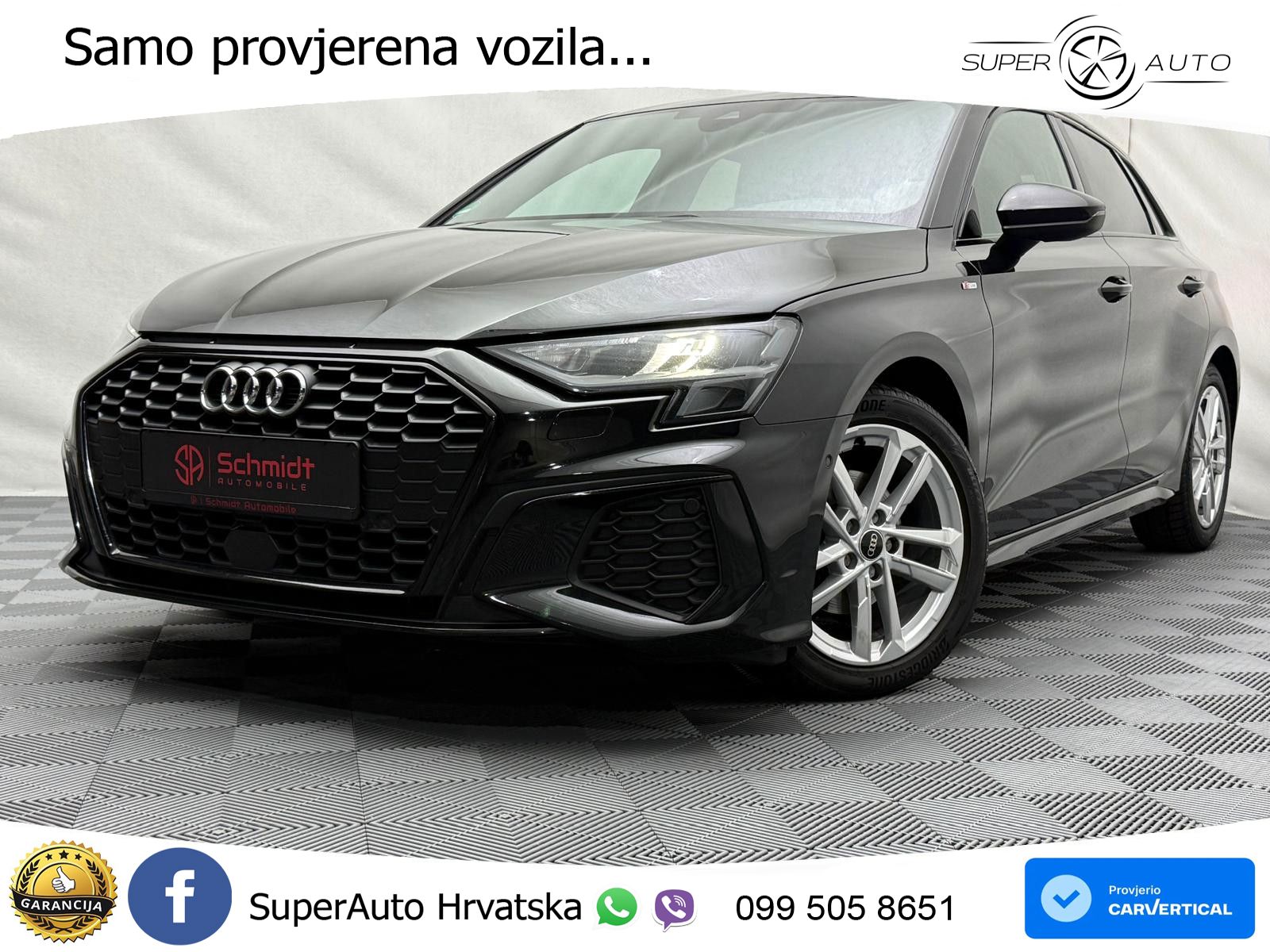Audi A3 35 TDI (150 KS) S tronic S line LED+GR SJED+ACC